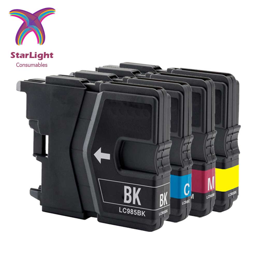 LC985 Ink Cartridge Fit For Brother DCP-J125 DCP-J140W DCP-J315W DCP-J515W LOT